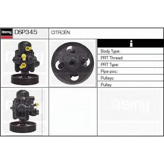 DSP345 - Hydraulic Pump, steering system 