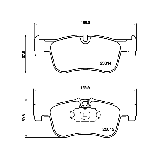 MDB3254 - Brake Pad Set, disc brake 