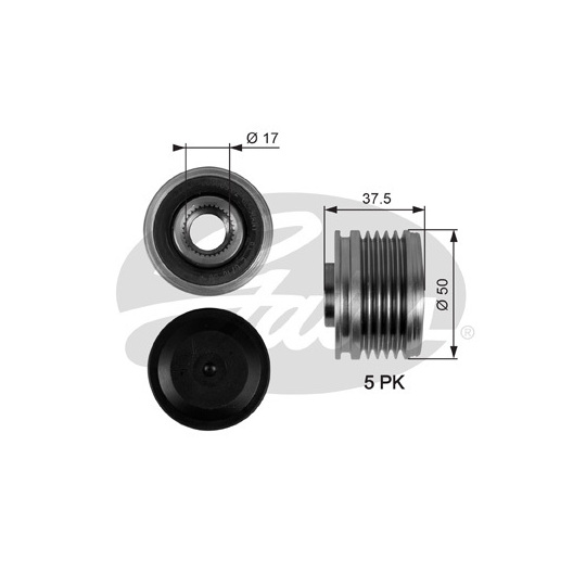 OAP7053 - Alternator Freewheel Clutch 