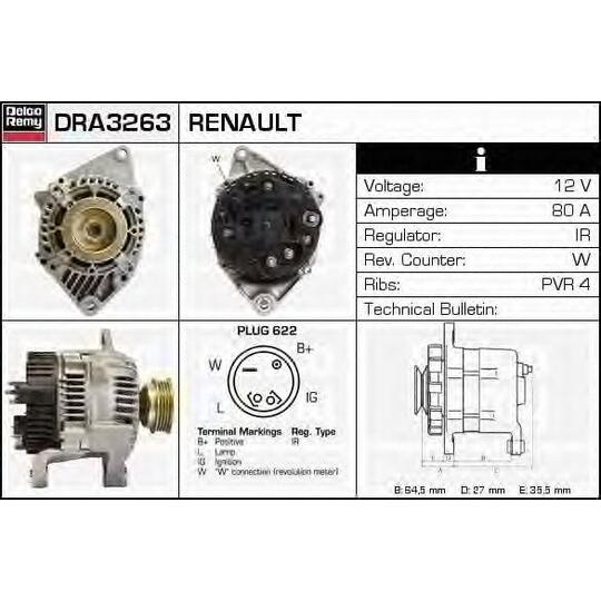 DRA3263 - Alternator 