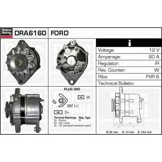 DRA6160 - Alternator 