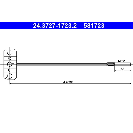 24.3727-1723.2 - Cable, parking brake 