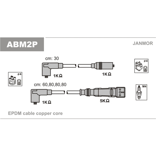 ABM2P - Ignition Cable Kit 