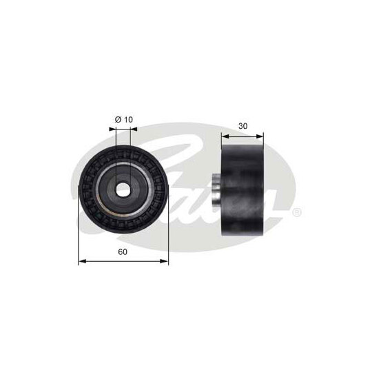T41235 - Deflection/Guide Pulley, timing belt 