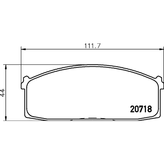 MDB1183 - Brake Pad Set, disc brake 