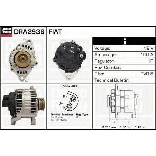 DRA3936 - Alternator 