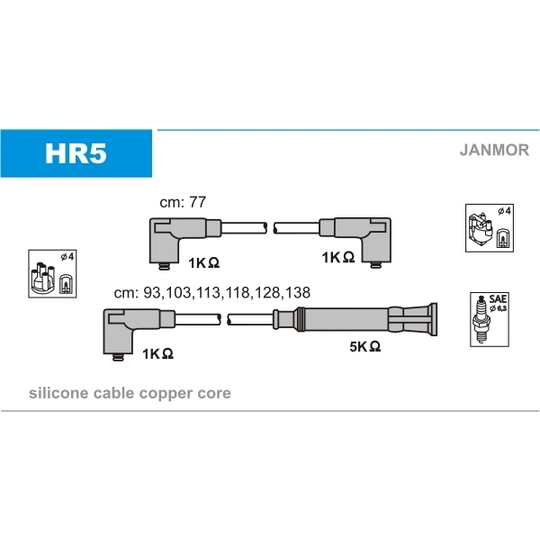 HR5 - Ignition Cable Kit 