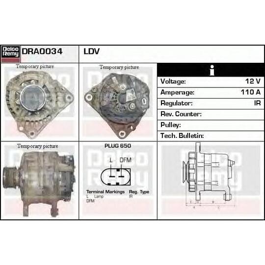 DRA0034 - Alternator 