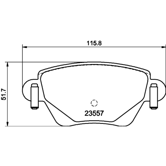 MDB2746 - Brake Pad Set, disc brake 