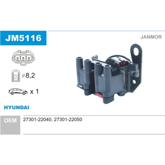 JM5116 - Ignition coil 