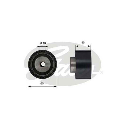 T42070 - Deflection/Guide Pulley, timing belt 