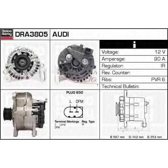 DRA3805 - Alternator 
