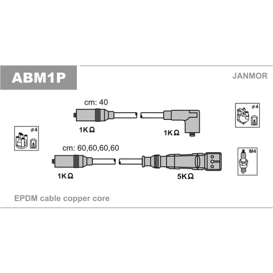 ABM1P - Ignition Cable Kit 