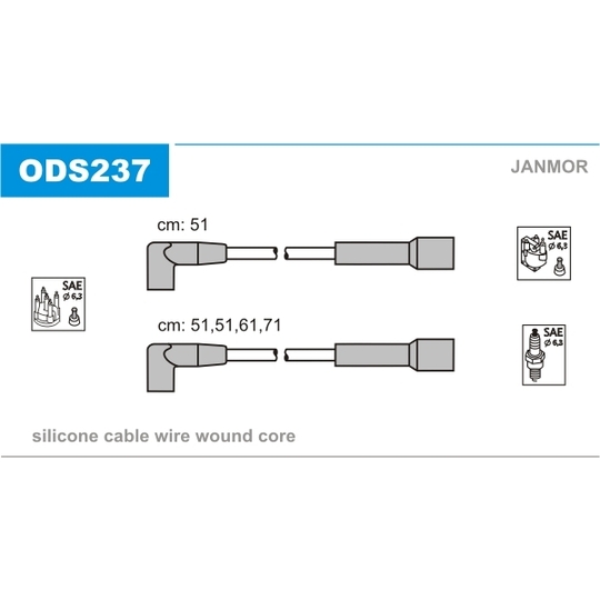 ODS237 - Ignition Cable Kit 