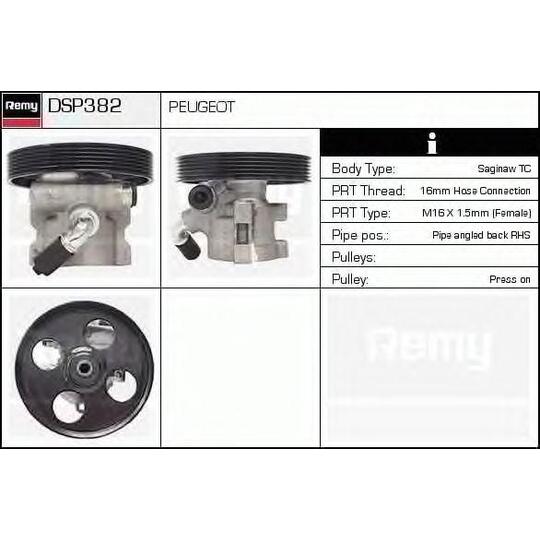 DSP382 - Hydraulic Pump, steering system 