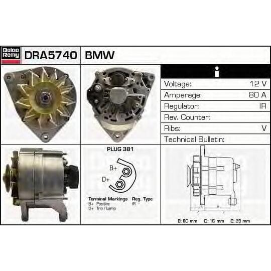 DRA5740 - Alternator 