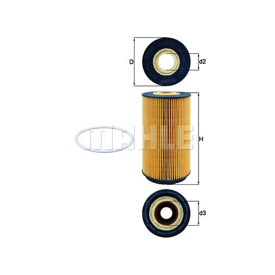OX 557D - Oil filter 
