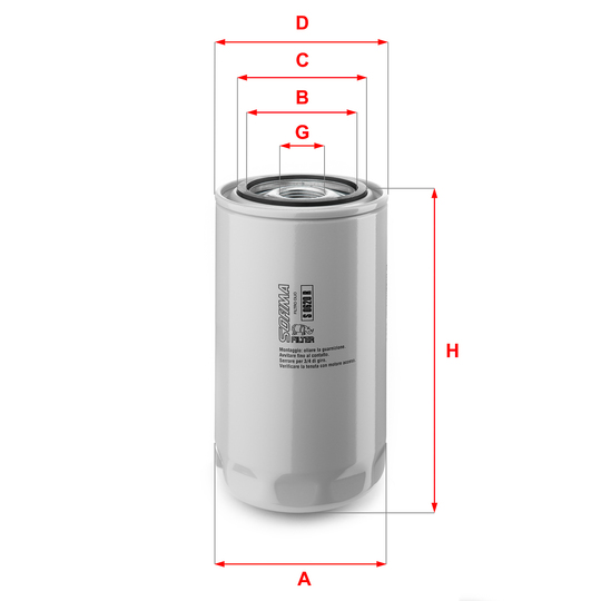 S 0620 R - Oil filter 