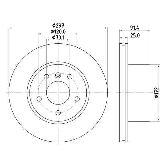 MDC1445 - Brake Disc 