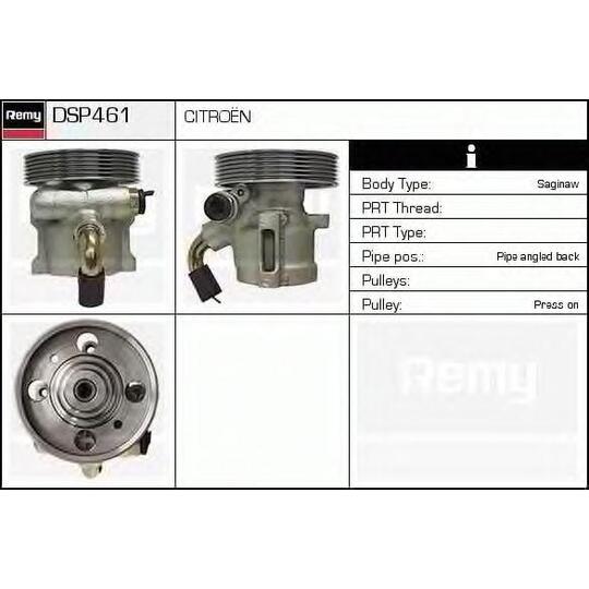 DSP461 - Hydrauliikkapumppu, ohjaus 