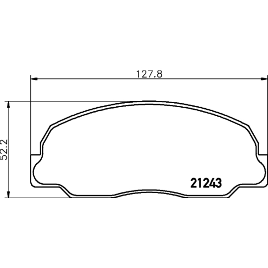 MDB1328 - Brake Pad Set, disc brake 