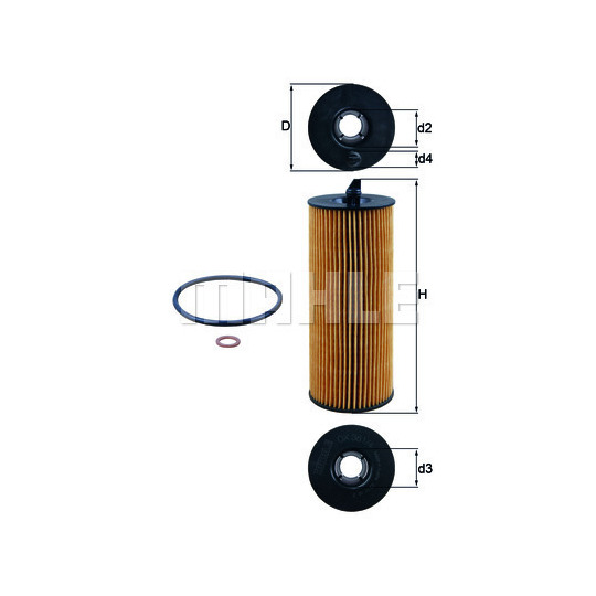 OX 361/4D - Oil filter 