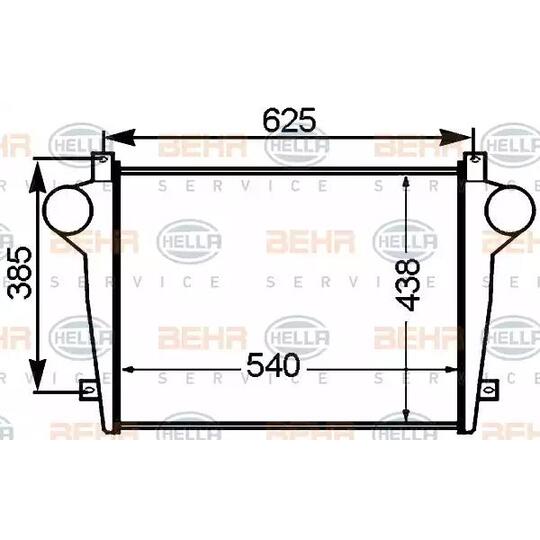 8ML 376 776-751 - Intercooler, charger 