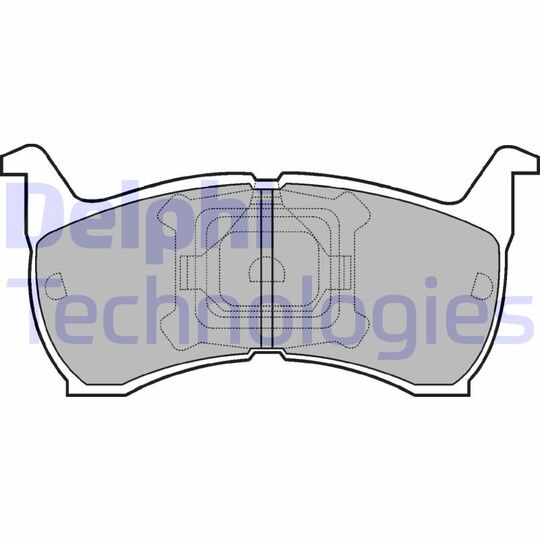 LP465 - Brake Pad Set, disc brake 