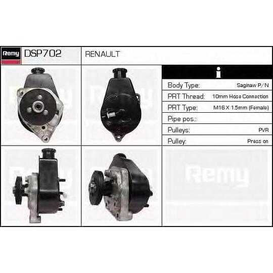 DSP702 - Hydraulic Pump, steering system 