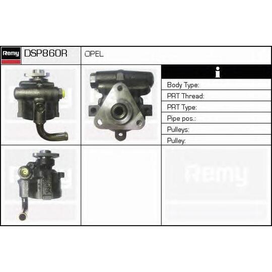 DSP860R - Hydrauliikkapumppu, ohjaus 