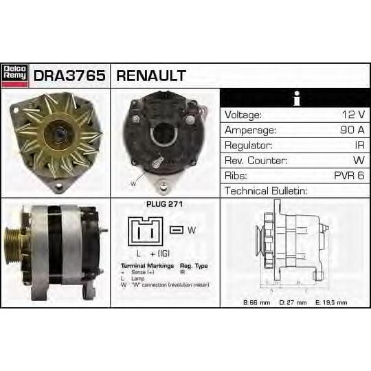 DRA3765 - Generaator 