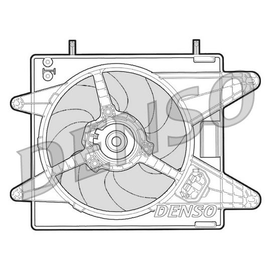 DER09001 - Fan, radiator 