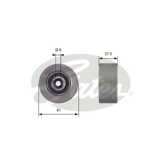 T42151 - Deflection/Guide Pulley, timing belt 