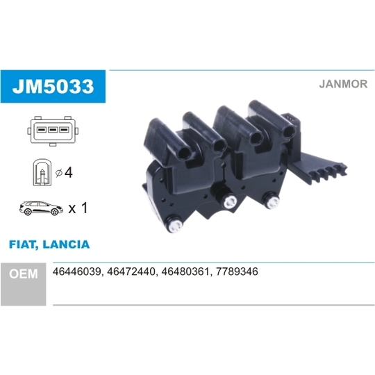 JM5033 - Ignition coil 