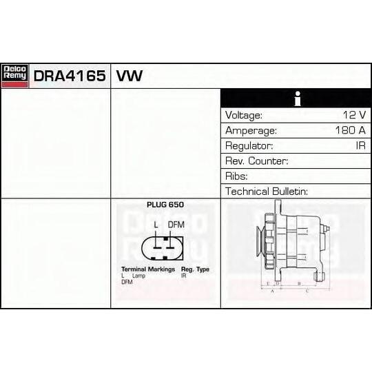 DRA4165 - Alternator 