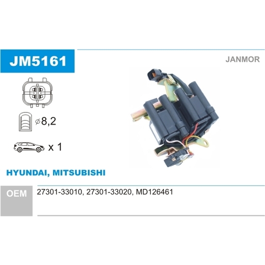 JM5161 - Ignition coil 