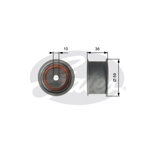 T41227 - Deflection/Guide Pulley, timing belt 