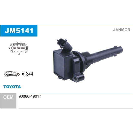 JM5141 - Ignition coil 