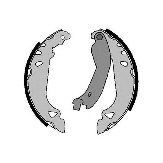 2504 - Brake Shoe Set 