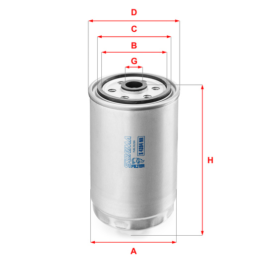 S 4341 NR - Fuel filter 