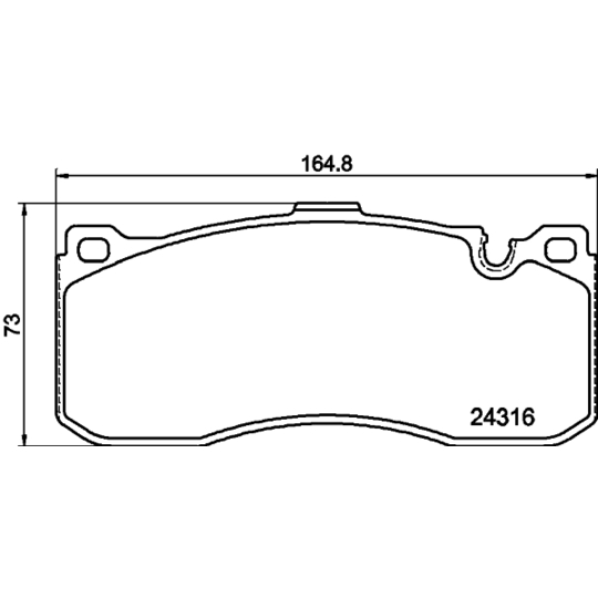 MDB2974 - Brake Pad Set, disc brake 