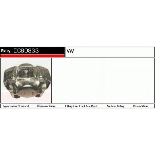 DC80833 - Brake Caliper 