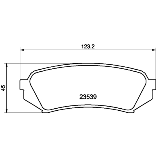 MDB1905 - Brake Pad Set, disc brake 