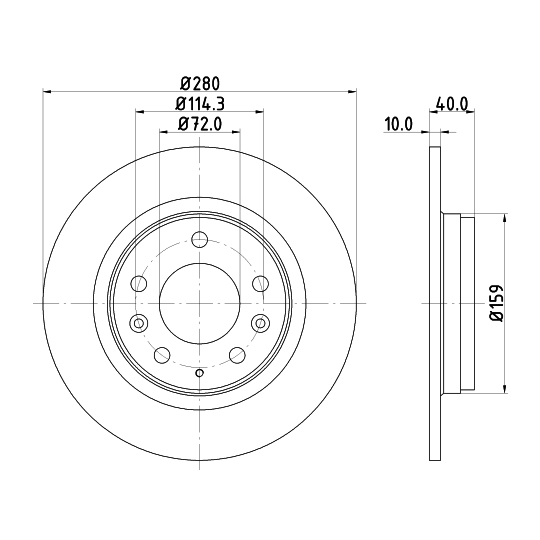 MDC1665 - Brake Disc 