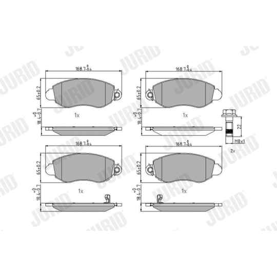 573015J - Brake Pad Set, disc brake 