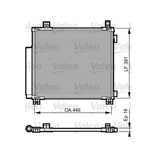 814220 - Kondensor, klimatanläggning 