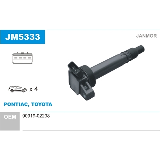 JM5333 - Ignition coil 