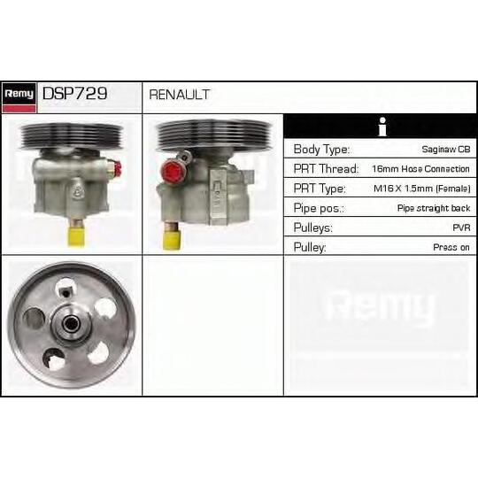 DSP729 - Hydraulic Pump, steering system 