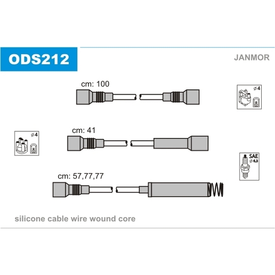 ODS212 - Ignition Cable Kit 