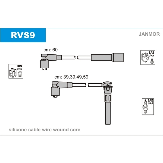 RVS9 - Ignition Cable Kit 